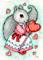 Art: Lollipop Valentine ACEO by Artist Carmen Medlin