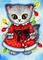 Art: Christmas Lights ACEO by Artist Carmen Medlin