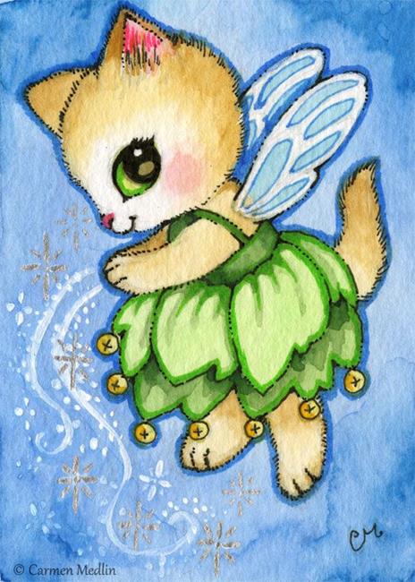 Art: Pixie Dust ACEO by Artist Carmen Medlin