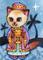 Art: Kitty Magi II ACEO by Artist Carmen Medlin