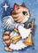 Art: Herald Angel Kitty ACEO by Artist Carmen Medlin