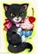 Art: Cupcake Kitten ACEO by Artist Carmen Medlin