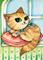 Art: Sunny Windowsill ACEO by Artist Carmen Medlin
