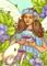 Art: Blueberry Tea With Mrs. Mouse ACEO by Artist Carmen Medlin