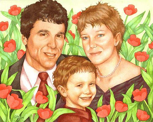 Art: Bass Family by Artist Carmen Medlin