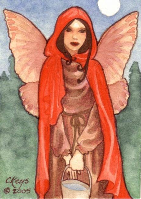 Art: Little Red ACEO by Artist Carmen Medlin