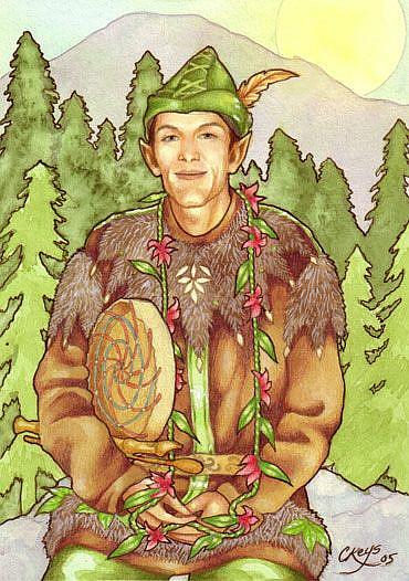 Art: Wood Elf Groom by Artist Carmen Medlin