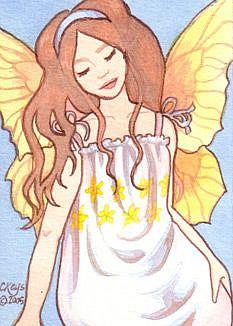 Art: Summerwings ACEO by Artist Carmen Medlin