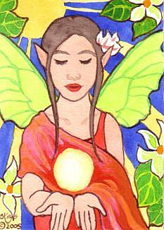Art: Jungle Mystic ACEO by Artist Carmen Medlin