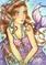 Art: Purple Fins - ACEO by Artist Carmen Medlin