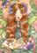 Art: Pressed Flowers - ACEO by Artist Carmen Medlin