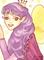 Art: Royal Purple ACEO by Artist Carmen Medlin