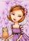 Art: Lavender Lilly ACEO by Artist Carmen Medlin