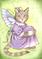 Art: Miss Lavender Tabby by Artist Carmen Medlin
