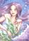 Art: Periwinkle Mermaid - ACEO by Artist Carmen Medlin