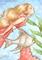 Art: Angel Fish - ACEO by Artist Carmen Medlin