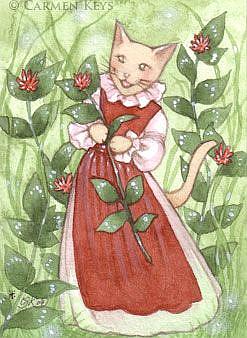 Art: Spring Afternoon ACEO by Artist Carmen Medlin