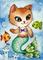 Art: The Little Mercat ACEO by Artist Carmen Medlin