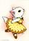 Art: Polka Dot Dancer ACEO by Artist Carmen Medlin