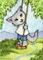 Art: Tree Swing ACEO by Artist Carmen Medlin