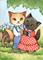 Art: Country Sweethearts ACEO by Artist Carmen Medlin