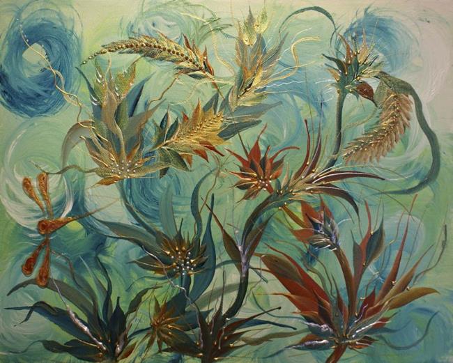 Art: Luna Flora by Artist Rebecca M Ronesi-Gutierrez