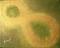Art: Infinity + 1  Green & Gold by Artist Rebecca M Ronesi-Gutierrez