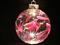 Art: Dragonfly Ball in Magenta and Pearl Blue by Artist Rebecca M Ronesi-Gutierrez