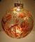 Art: Dragonfly Zinnia Ball in Copper by Artist Rebecca M Ronesi-Gutierrez