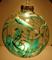 Art: Dragonfly Zinnia Ball in Green by Artist Rebecca M Ronesi-Gutierrez