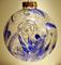 Art: Dragonfly Zinnia Ball in Ultra Blue by Artist Rebecca M Ronesi-Gutierrez
