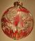 Art: Dragonfly Zinnia Ball in Ruby by Artist Rebecca M Ronesi-Gutierrez