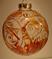 Art: Dragonfly Zinnia Ball in Penny by Artist Rebecca M Ronesi-Gutierrez