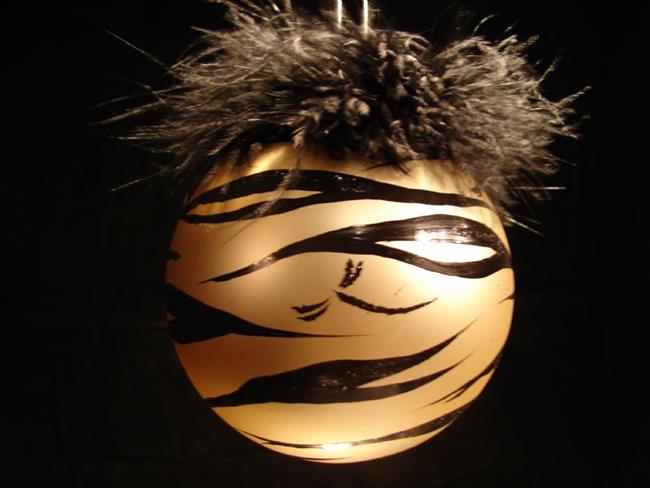 Art: 2007 Golden Pearl Tiger Holiday Ball by Artist Rebecca M Ronesi-Gutierrez