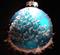 Art: 2007 Fuzzy Blue  Dragonfly Ball by Artist Rebecca M Ronesi-Gutierrez