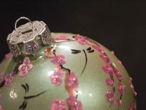 Detail Image for art Green Pearl and Pink Cherry Blossoms
