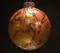 Art: Gold Pearl and Red Plum Blossoms by Artist Rebecca M Ronesi-Gutierrez