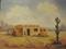 Art: Adobe House Surburbia//SOLD by Artist Barbara Haviland