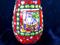 Art: Christmas Kitty Vase (sold) by Artist Laura Winzeler
