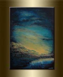 Detail Image for art ORIGINAL abstract LANDSCAPE PAINTING MODERN Art         -            SOLD