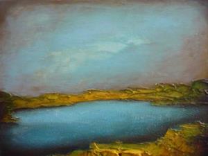 Detail Image for art ORIGINAL abstract LANDSCAPE PAINTING MODERN Art - SOLD