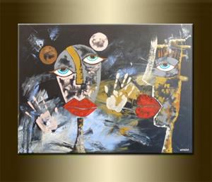 Detail Image for art FIGURATIVE ABSTRACT PAINTING - SOLD