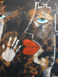Detail Image for art ORIGINAL ABSTRACT FIGURATIVE PAAINTING - SOLD