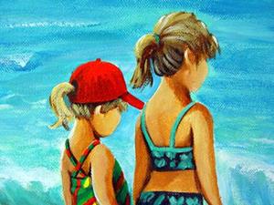 Detail Image for art Beach Girls in Awe