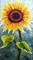 Art: Sunflower #6 by Artist Rita C. Ford