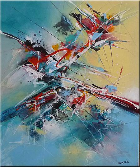 Art: ORIGINAL ABSTRACT PAINTING , MODERN ART - SOLD by Artist Nataera
