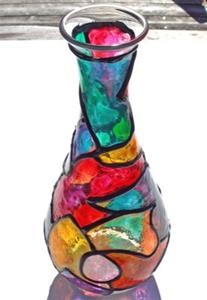 Funky, Yet Chic! - by Diane G. Casey from Stained Glass Painted Art