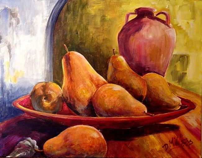 Art: Pears in a Bowl by Artist Diane Millsap