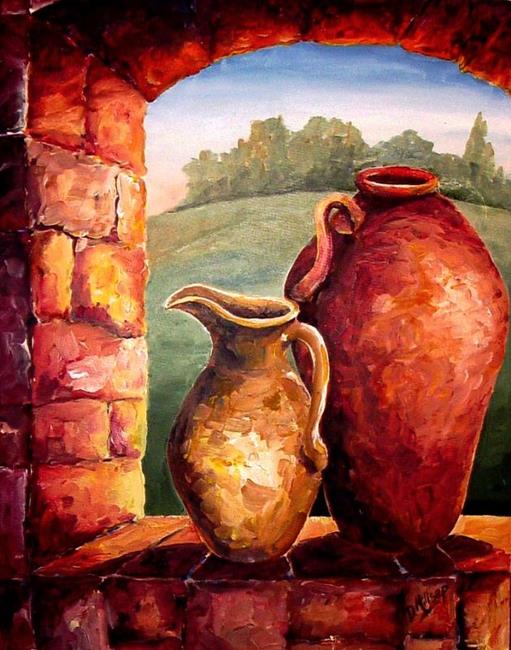 Art: View from the Villa by Artist Diane Millsap