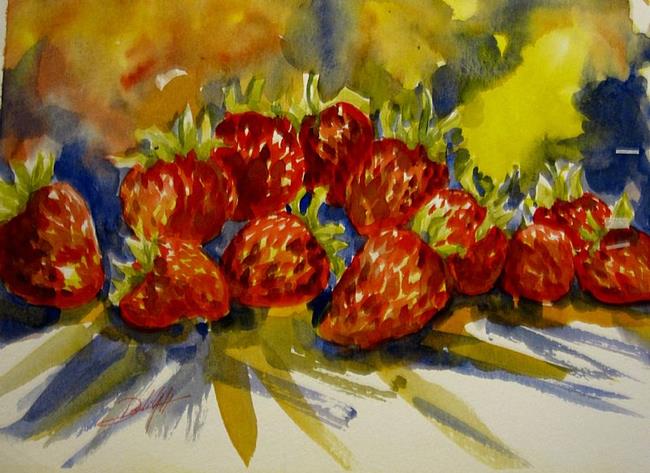 Art: Expressions of Strawberries by Artist Delilah Smith